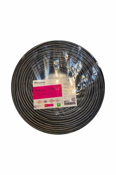 Prysmian H05VV-F 2x1,5 mm² TTR (NYMHY) Kablo (100m)